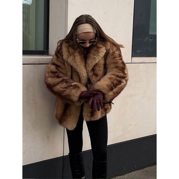 Street Fur Coat Short Women's Top Warm - Image 7