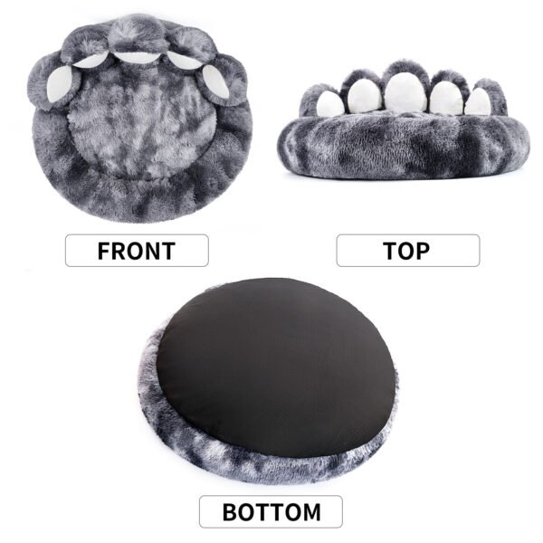 Cute Dog Bear Paw Shape Dog Bed, Dog Beds & Furniture For Small And Medium Dogs, Cozy Plush Cute Cat Beds For Indoor Cats - Image 8