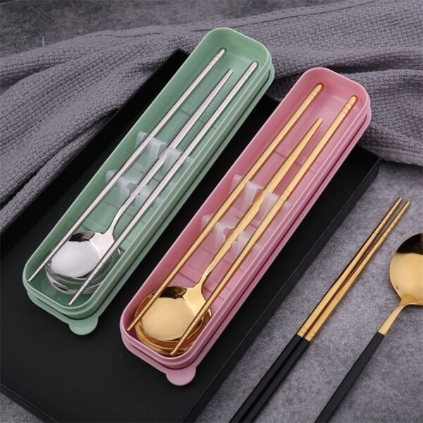 Cutlery Knife Fork Spoon Dinnerware Set With Box Household Dinner Tools - Image 5