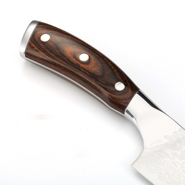 Damascus Leather Steel Kitchen Stainless Steel Kitchen Knife - Image 4